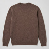 Pullover mit Rundhalsausschnitt aus Kaschmir, Wolle & Seide