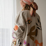Weite Baumwolle Jacke BIRDIE
