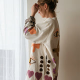 Weite Baumwolle Jacke BIRDIE
