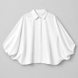 Weite Baumwollbluse